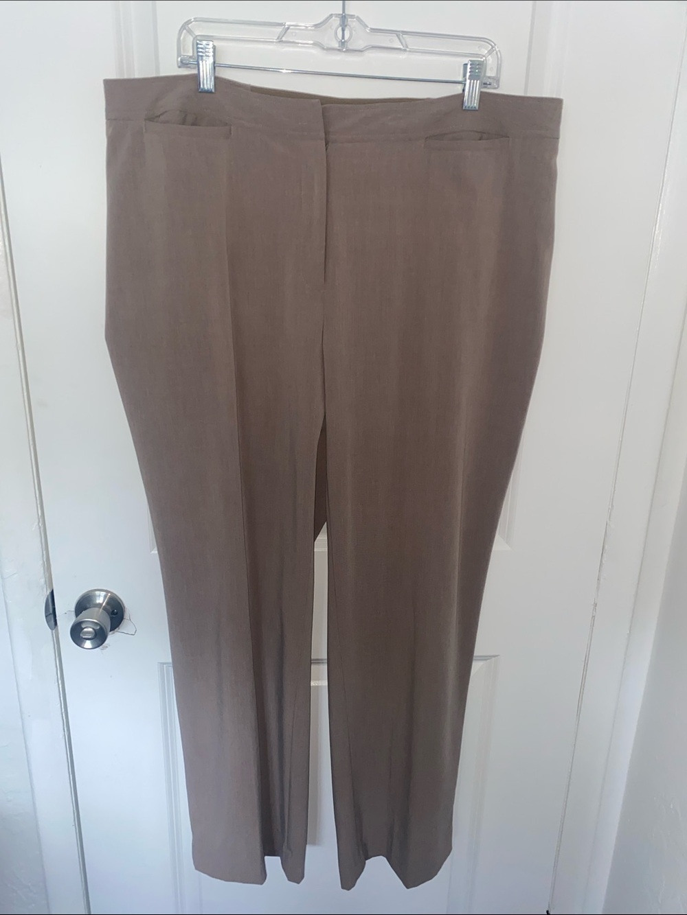Worthington Straight-Leg Dress Pants in Taupe
